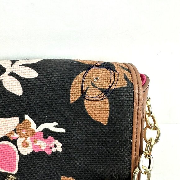 Spartina 449 Verdier Crew Phone Crossbody Bag Linen Floral Handbag Organizer - Picture 14 of 16